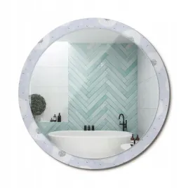 lustro-wiszace-ze-szklana-ozdobna-rama-z-nadrukiem-dmuchawce-fi-100-cm