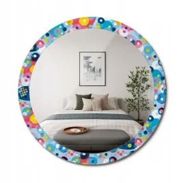 stylowe-okragle-lustro-scienne-z-nadrukiem-na-szkle-kolorowe-kola-fi-90-cm