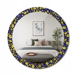 stylowe-okragle-lustro-scienne-z-nadrukiem-na-szkle-male-kwiatki-fi-90-cm