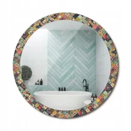 lustro-wiszace-ze-szklana-rama-z-nadrukiem-patchwork-kafelki-fi-100-cm