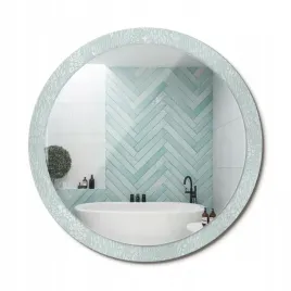 lustro-z-nadrukiem-do-lazienki-sypialni-salonu-slimak-na-lace-fi-100-cm