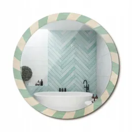 wiszace-lustro-ozdobione-grafika-na-szkle-retro-pastelowy-wzor-fi-100-cm