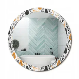 okragle-dekoracyjne-lustro-z-nadrukiem-do-salonu-pokoju-papaje-fi-100-cm