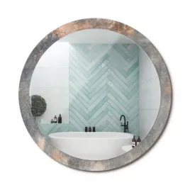 stylowe-okragle-lustro-scienne-z-nadrukiem-na-szkle-vintage-beton-fi-100-cm