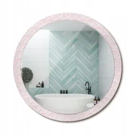 lustro-premium-z-szklana-ozdobna-rama-z-nadrukiem-platki-kwiatow-fi-100-cm