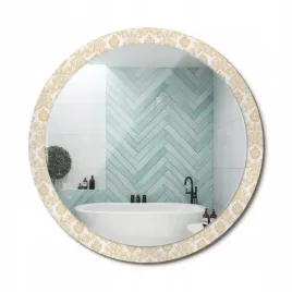 stylowe-okragle-lustro-scienne-z-nadrukiem-na-szkle-barokowy-wzor-fi-100-cm