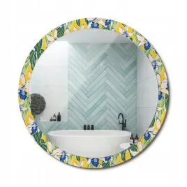 okragle-dekoracyjne-lustro-z-nadrukiem-do-salonu-pokoju-orchidee-fi-100-cm