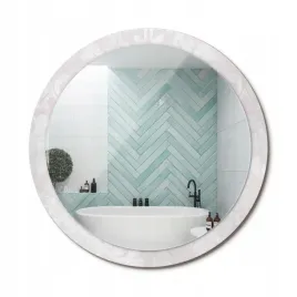 wiszace-lustro-ze-szklana-obramowke-z-nadrukiem-tekstura-rococo-fi-100-cm