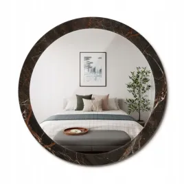 okragle-scienne-ozdobne-lustro-w-szklanej-obramowce-brazowy-marmur-fi-90-cm