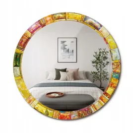 lustro-premium-z-szklana-ozdobna-rama-z-nadrukiem-kolorowy-witraz-fi-90-cm