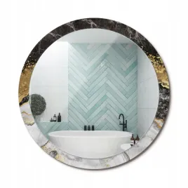 okragle-scienne-ozdobne-lustro-w-szklanej-obramowce-marmur-loft-fi-100-cm