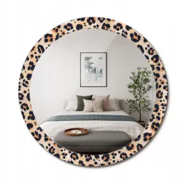 stylowe-okragle-lustro-scienne-z-nadrukiem-na-szkle-wzor-w-cetki-fi-90-cm