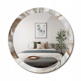 stylowe-okragle-lustro-scienne-z-nadrukiem-na-szkle-jasny-marmur-fi-90-cm