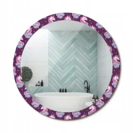 lustro-wiszace-ze-szklana-rama-z-nadrukiem-jednorozec-gwiazdy-fi-100-cm