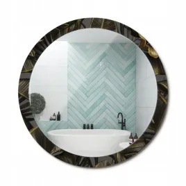 nowoczesne-loftowe-lustro-wiszace-z-nadrukiem-kwiaty-hibiskusa-fi-100-cm