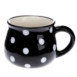 ceramiczny-kubek-beczulka-espresso-czarny-w-biale-kropki