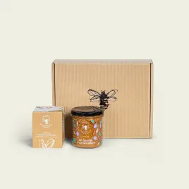 zestaw-miod-i-swieca-z-wosku-pszczelego-120-ml-w-eko-kartoniku-z-owijka