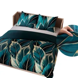 posciel-satynowa-200x220-levi-turkusowe-liscie