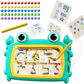woopie-tablica-magnetyczna-montessori-labirynt-krab-turkusowa