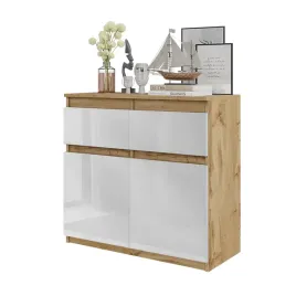 komoda-dab-wotan-bialy-polysk-2-szuflady-2-drzwi-2-polkiszafka-80-cm-salon