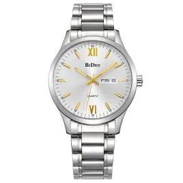 zegarek-meski-biden-srebrny-analogowy-mechanizm-kwarcowy