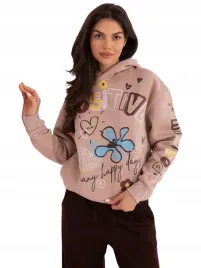 bluza-z-kapturem-dresowa-damska-genialna-ocieplana-z-nadrukiem