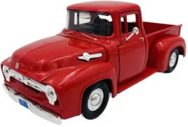 ford-f-100-pickup-1956-1-24-motormax-73235-czerwony