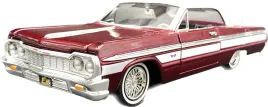 chevrolet-impala-1964-1-24-motormax-79021-bordowy