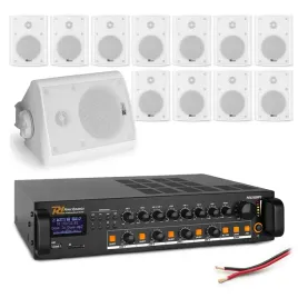 zestaw-bialych-glosnikow-nasciennych-12-x-4-bc40v-z-wzmacniaczem-4-strefo