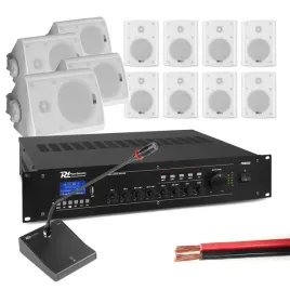 zestaw-bialych-glosnikow-nasciennych-12-x-4-bc40v-z-mikrofonem-konferencyj