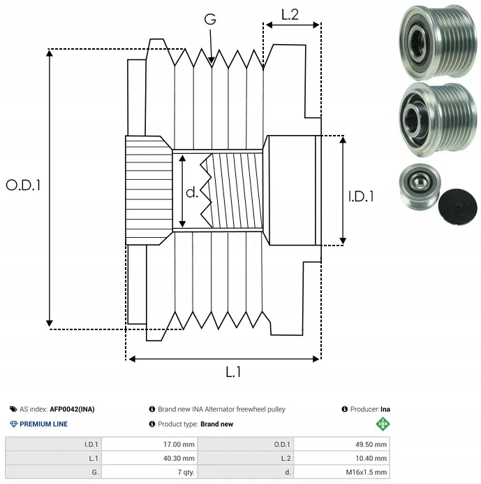 kolo-alternatora-bosch-01220aa1p0-stan-nowy