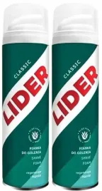 2x-lider-classic-pianka-do-golenia-200ml-idealnie-ogolona-twarz-gesta-piana