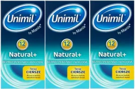 3-x-unimil-natural-12-szt-dobrze-nawilzane-gladka-powierzchnia-bezpieczne