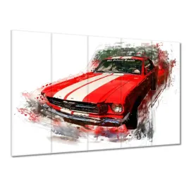 obrazy-225x160-czerwony-ford-mustang-usa-old-school-squad