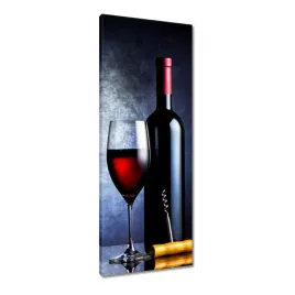 obrazy-40x100-butelka-czerwonego-wina-i-kieliszek