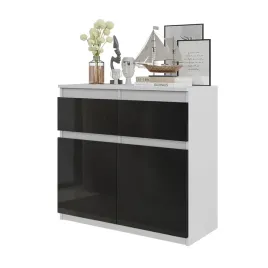 komoda-bialy-czarny-polysk-2-szuflady-2-drzwi-2-polki-szafka-80-cm-salon