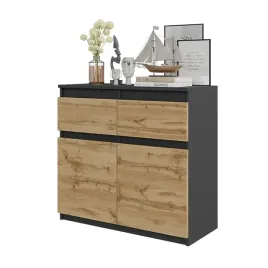komoda-antracyt-dab-wotan-2-szuflady-2-drzwi-2-polki-szafka-80-cm-salon