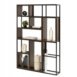 regal-asymetryczny-regal-na-ksiazki-lub-do-biura-orzech-joris-czarny