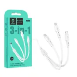 kabel-usb-3w1-denmen-bialy-1m-d05e