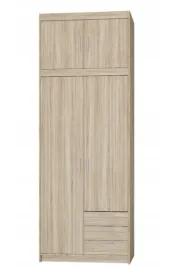 wysoka-szafa-z-nadstawka-polkami-2d-90cm-dab-sonoma-rumba-lp
