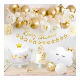 balony-na-przyjecie-baby-shower-dekoracja-zestaw-65-el-zloty-bialy
