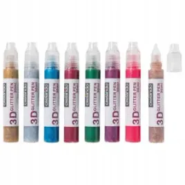 pisak-do-dekoracji-crelando-3d-zel-brokatowy-3d-8-sztuk-kolorow-x-30-ml