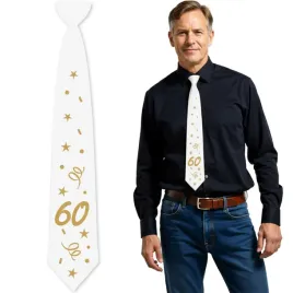 krawat-60-urodziny-glamour-birthday-bialy-43-cm