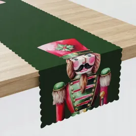 bieznik-swiateczny-na-stol-38x160cm-zolnierzyk-dekoracyjny-bieznik-zielony