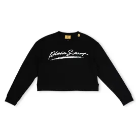 bluza-damska-plein-sport-c-neck-mc-krotka-czarna-z-logotypem