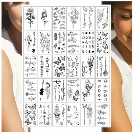 tatuaze-zmywalne-dla-dzieci-roza-motyl-kwiat-serce-or-mix-30-wzorow