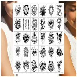 tatuaze-zmywalne-dla-dzieci-wilk-czaszka-pies-rekin-or-mix-30-wzorow