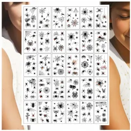 tatuaze-zmywalne-dla-dzieci-pajak-pajaki-pajeczyny-mix-30-wzorow