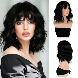 peruka-z-wlosow-syntetycznych-czarna-krecona-loki-z-grzywka-krotka-35cm