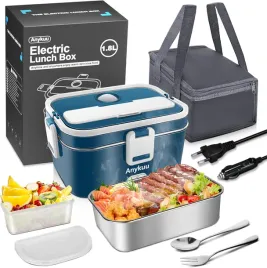 elektryczny-lunchbox-100w-18l-zestaw-sztucce-pokrowiec